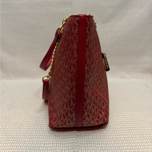 Michael Kors Logo Leather Tote - Picture 5 of 10